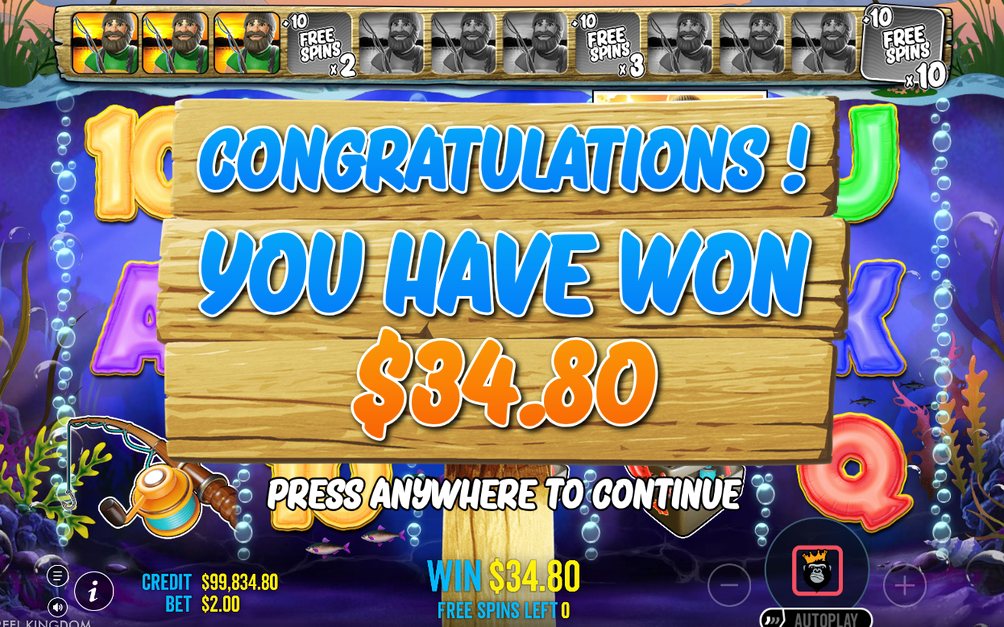 Round total awarded when respins run out